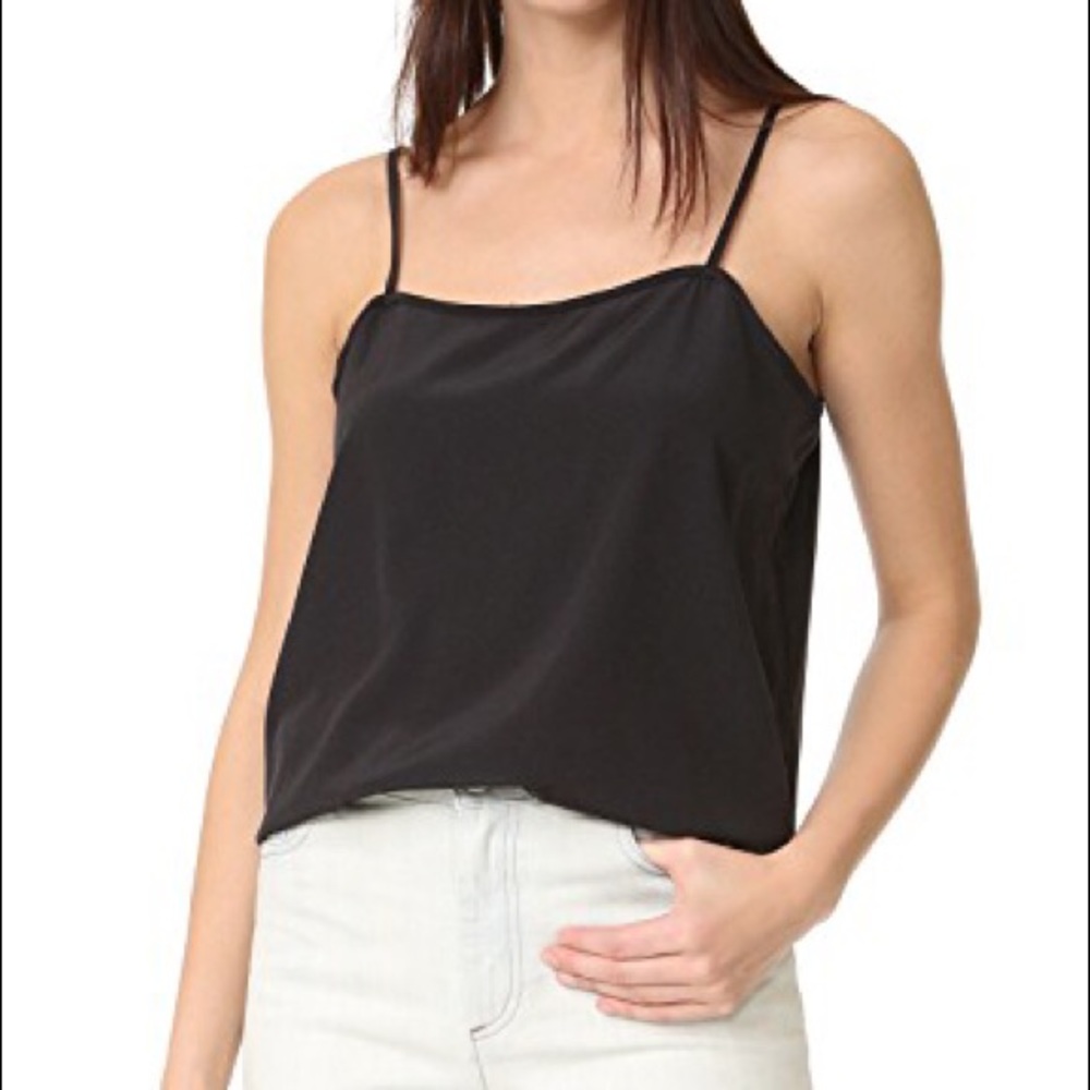 6397 silk Square neck camisole